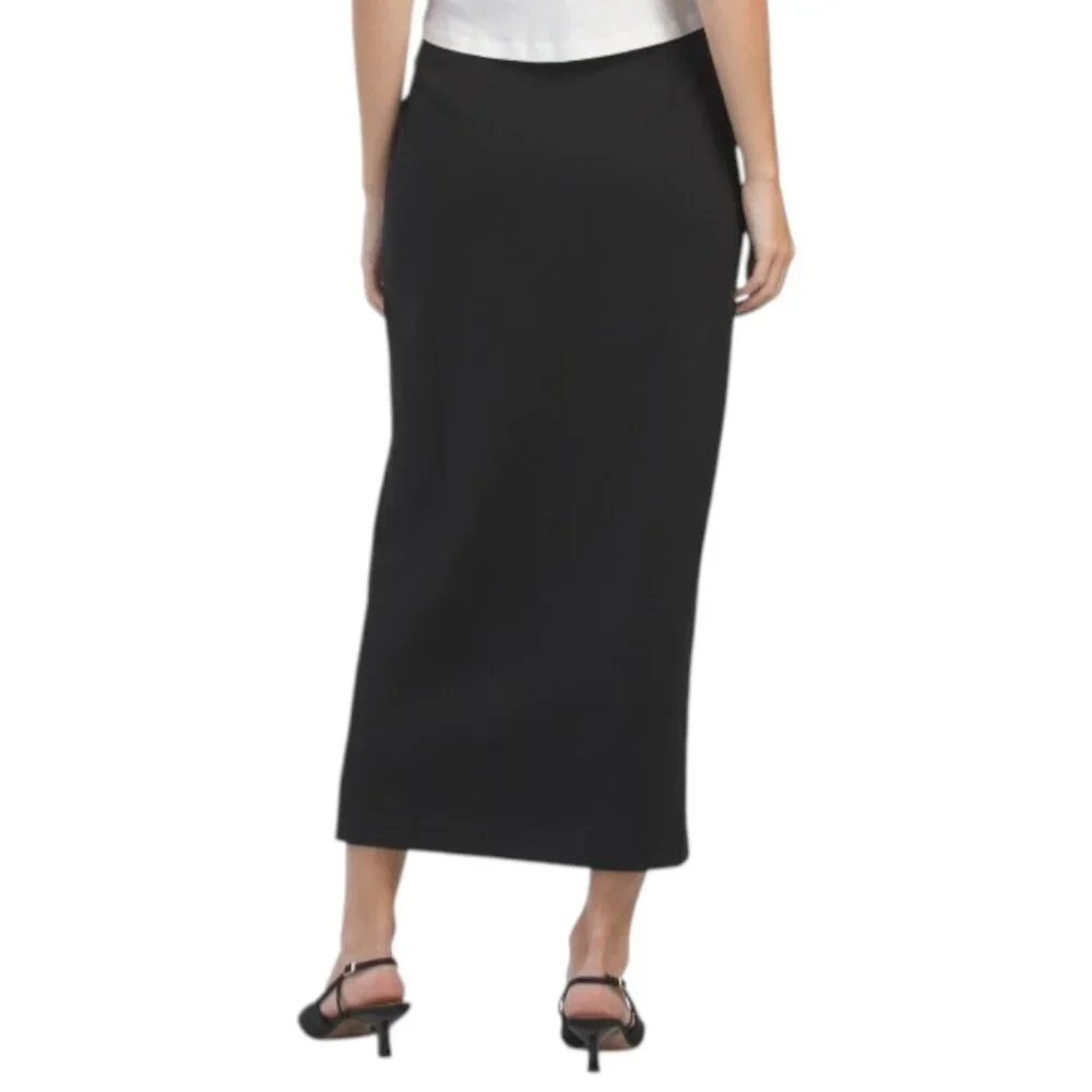 KENNETH COLE Zip A-line Midi Skirt - Picture 2 of 2